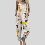 Dungarees with a Dachshund Motif