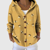 Helene | Comfortable Knitted Cardigan with Hood