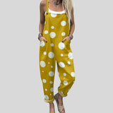 Mustard Yellow Polka-Dot Dungarees