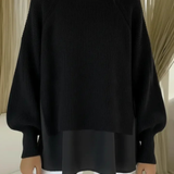 Janet | Layered-Look Knit Sweater