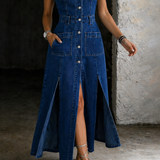Adeline - Open-Front Waistcoat Dress
