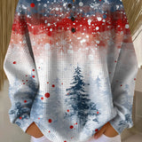Alva | Christmas Jumper with Soft Christmas Tree Pattern