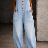 Amelia - Vintage Cotton Dungarees