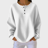 Helene - Pullover made from soft waffle fabric