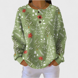 Ingrid - Pullover with Christmas Tree Pattern