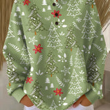 Ingrid | Christmas Tree Motif Pullover