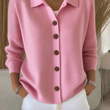 Gloria | Shawl Collar Button Cardigan