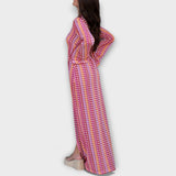 Elina – Maxi Dress with V-Neck and Holiday Flair
