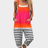 Orange & Pink Dungarees with Stripes