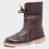 Camilla | Women's Waterproof Leather Boots with Wool Lining