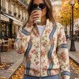 Camila - Climbing Rose Ribbon Cardigan