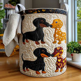 Quilted Laundry Basket – Adorable Dachshund