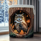 Quilted Laundry Basket – Owl