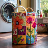 Quilted Laundry Basket – Boho Style