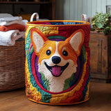 Quilted Laundry Basket – Corgi