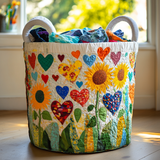 Quilted Laundry Basket – Country Style