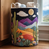 Quilted Laundry Basket – Night Motif