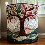 Quilted Laundry Basket – Shiny Wood
