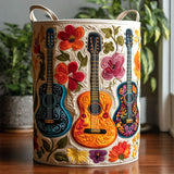 Quilted Laundry Basket – Woven Pattern