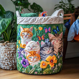 Quilted Laundry Basket – Charming Cat