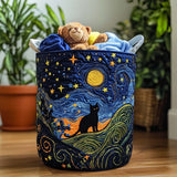 Quilted Laundry Basket – Charming Cat