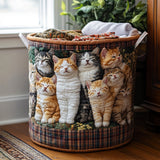 Quilted Laundry Basket – Charming Cat