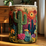 Quilted Laundry Basket – Cactus