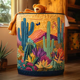 Quilted Laundry Basket – Cactus