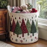 Quilted Laundry Basket – Christmas Pattern