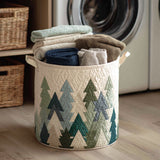 Quilted Laundry Basket – Christmas Pattern