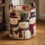 Quilted Laundry Basket – Dog Motif