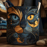 Quilted Laundry Basket – Cats