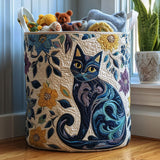 Quilted Laundry Basket – Cats
