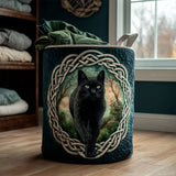 Quilted Laundry Basket – Cats