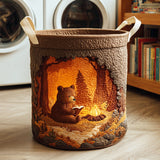 Quilted Laundry Basket – Bear and Books