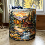 Quilted Laundry Basket – Bees and Flowers