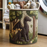 Quilted Laundry Basket – Warm and Intense Pattern