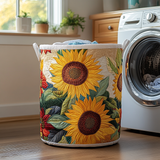 Quilted Laundry Basket – Sunflowers
