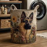 Quilted Laundry Basket – German Shepherd