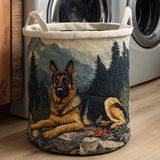 Quilted Laundry Basket – German Shepherd