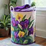 Quilted Laundry Basket – Orchids