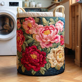 Quilted Laundry Basket – Autumn Leaves
