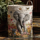 Quilted Laundry Basket – Safari Pattern