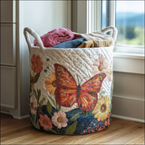 Quilted Laundry Basket – Colourful Flight