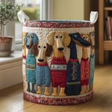 Quilted Laundry Basket – Dachshund