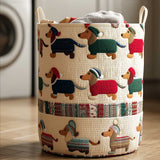 Quilted Laundry Basket – Dachshund