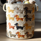 Quilted Laundry Basket – Dachshund