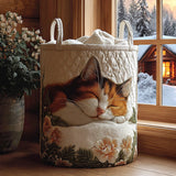 Quilted Laundry Basket – Winter Motif