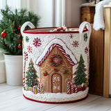 Quilted Laundry Basket – Winter Motif