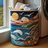 Quilted Laundry Basket – Marine Motif